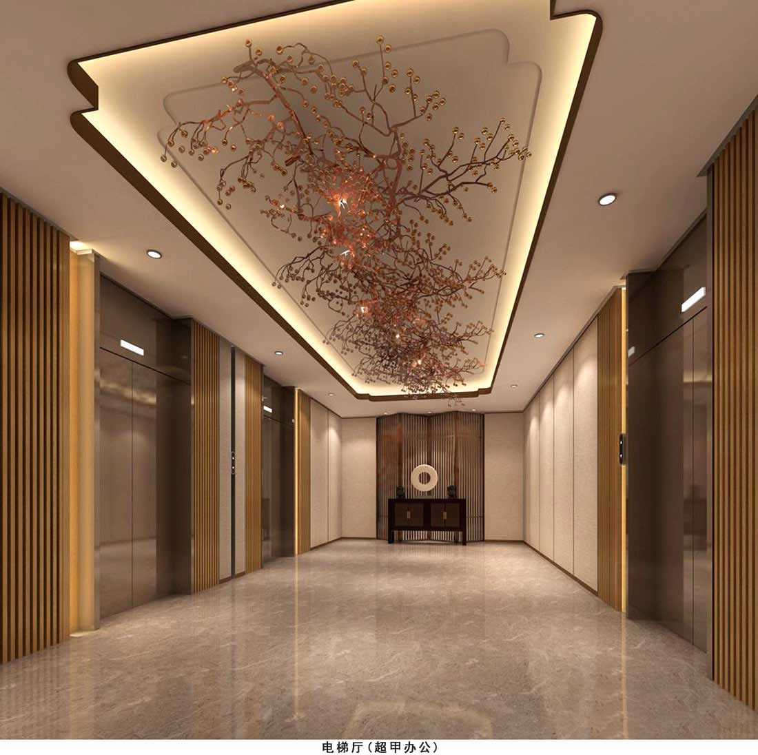 办公楼设计,电梯厅设计,电梯间设计