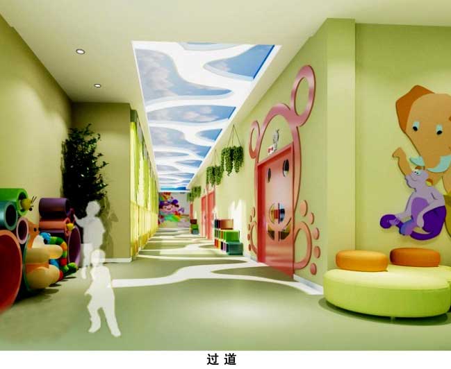 幼儿园设计,幼儿园过道设计,幼儿园趣味室设计